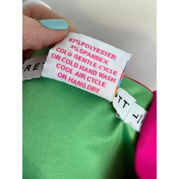 Gretchen Scott Jersey Sleeveless Ruffneck Top size large - Picture 3 of 6